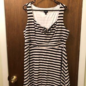 Black and White striped dress